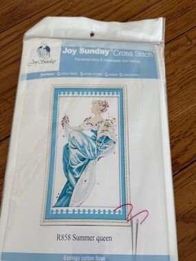 Summer Queen Joy Sunday Cross Stitch Kit 11CT Pre-Printed Aida